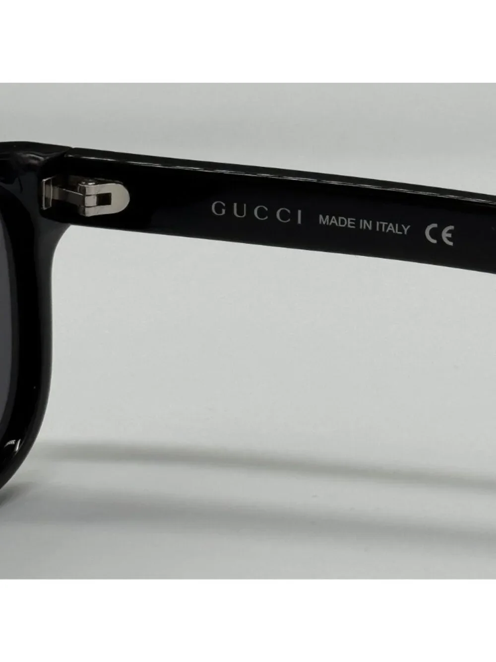 New Gucci GG0770SA 001 Black Gray Square Men Sunglasses